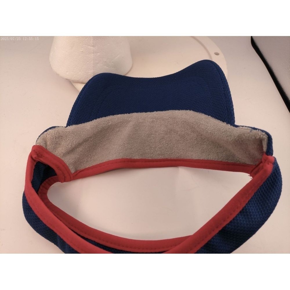 Endurance Visor Hat Clash Endurance Blue Red Stretch Fit One Size Athletic - Picture 5 of 12